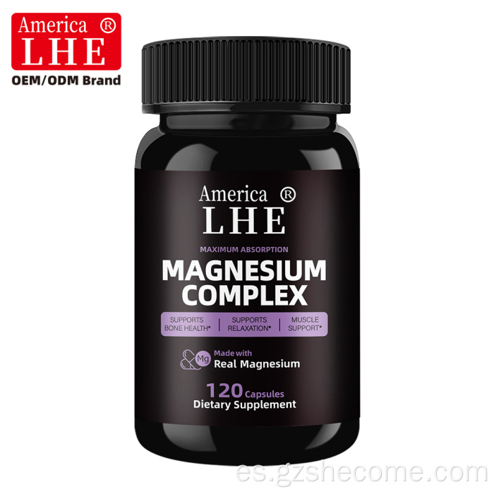 Shecome Complejo de Magnesio Cápsulas Salud Ósea